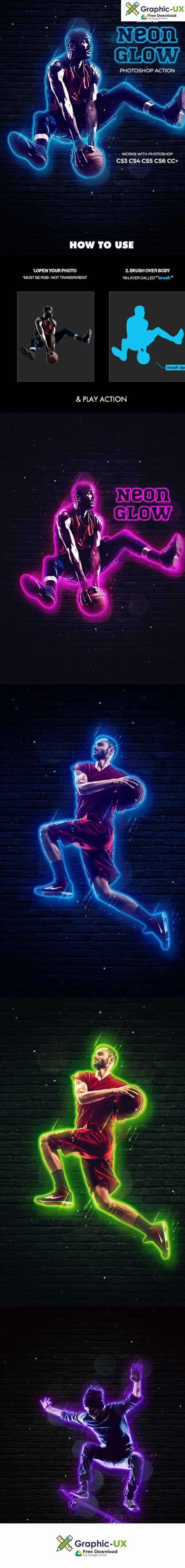 27+ Neon Photoshop Styles - Free & Premium Photoshop Downloads neon effect photoshop action free download